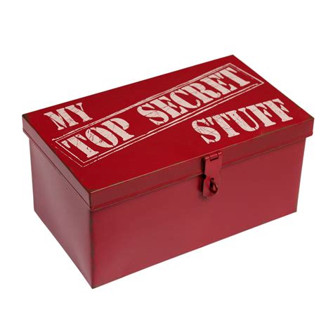 red metal box top secret uk|Secret Boxes – Bits and Pieces UK.